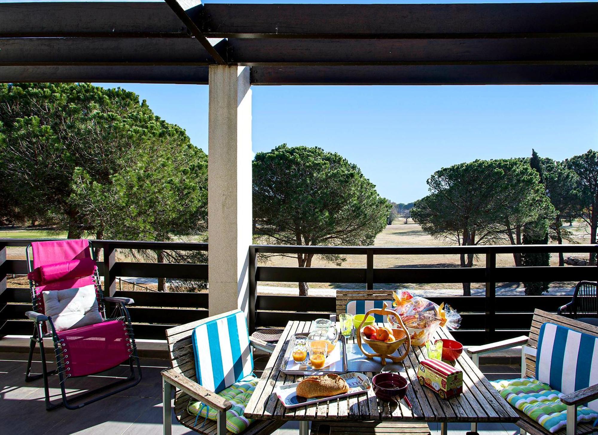 Vert Paradis - Vue Apaisante Sur Golf, Pins Parasols, 2E Etage - 80 M2 Dont Terrasse Avec Pergola, 2 Chambres, 3Et Iles, 3 Clim, Wifi - Piscine, Parking Et Park A Velos, Ascenseur - En Option Linge, Menage - Pistes Cyclables, Mer A Proximite Saint-Cyprien  Eksteriør billede